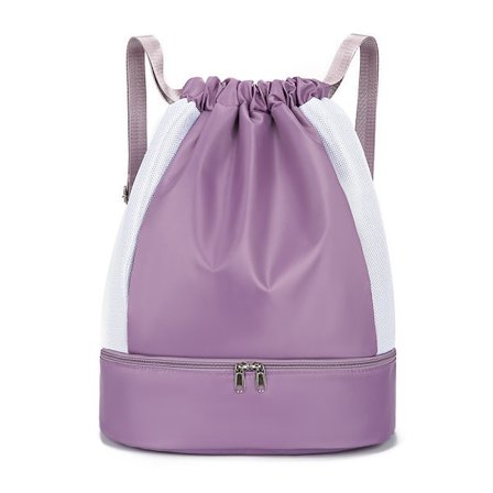 Gymväska ryggsäck med dragsko, vattentät ryggsäck