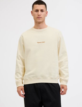 Jack & Jones Jornorrebro Emb Sweat Crew Noos - Cream - XL