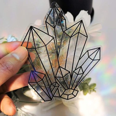 Regnbåge prisma solfångare statisk glasdekal PVC anti-kollision fönsterdekal