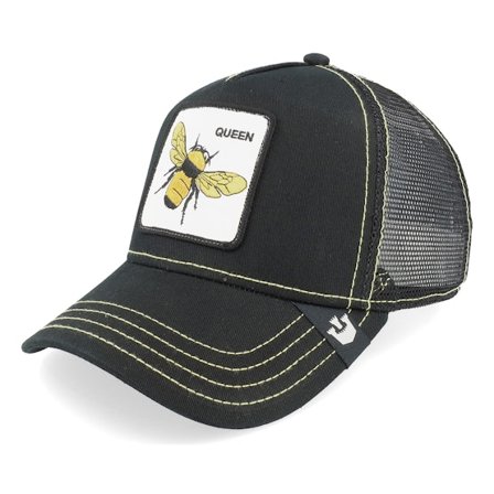 Goorin Bros. - Black trucker Czapka Z Daszkiem - Queen Bee Black Trucker @ Hatstore