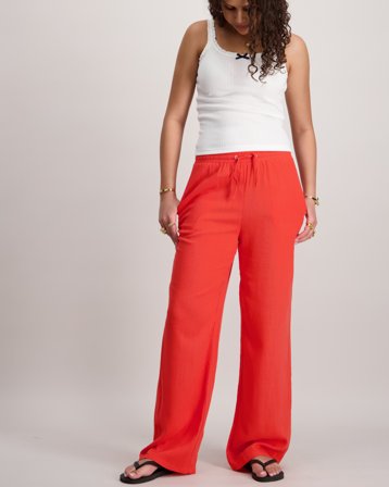 Grunt Camille Linen Pants Oranje Broeken Meisjes - Kids Brand Store