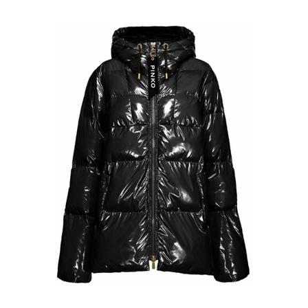 Pinko, Down jacket Zwart, Dames, Maat:XS,nylon