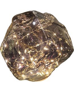 Dæmpbar bordlampe bergsten af glas