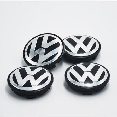 4 stk. VW Logo 56mm Navkapsel Felgemblem Felgemerke