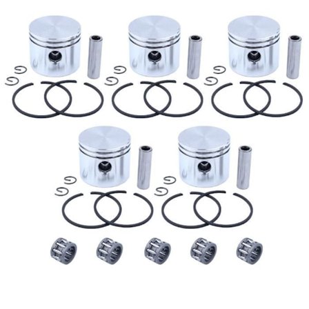 5 Nålelager Kompatibel Med Stempel / Stempelring (41mm) Kompatibel Med Partner350 351 352 370 371 390 401 420 Poulan 220 221 260