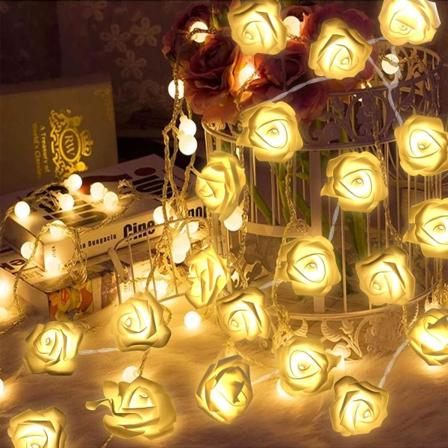 LED lysstreng blomsterstreng 40 LED lysstreng 8 mønstre ind
