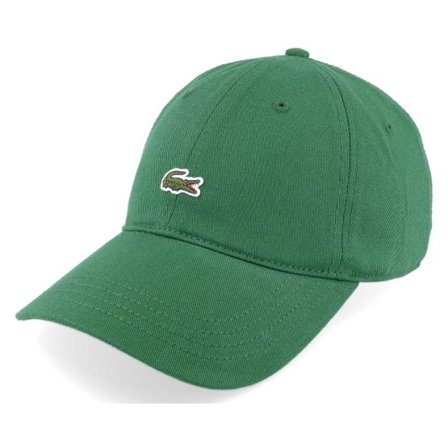 Lacoste - Grön unconstructed Keps - Small Logo Green Dad Cap @ Hatstore