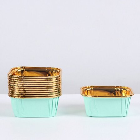 50 st aluminiumfolie plåtbägare Dessertkoppar G G