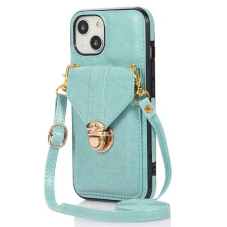 iPhone 15 case with a card slot - Green