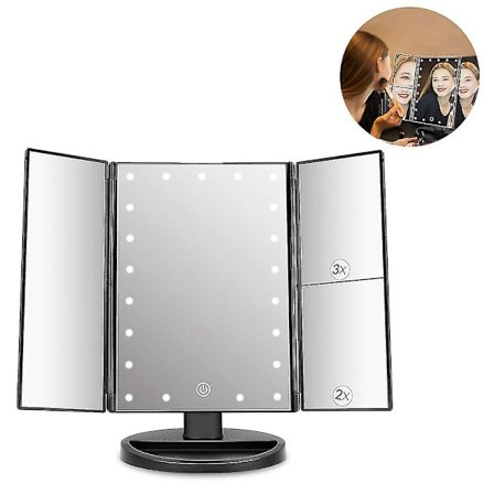 Sminke Spejl Med Lys 22led Højhedsspejl Med 2x/3x Forstørrelse