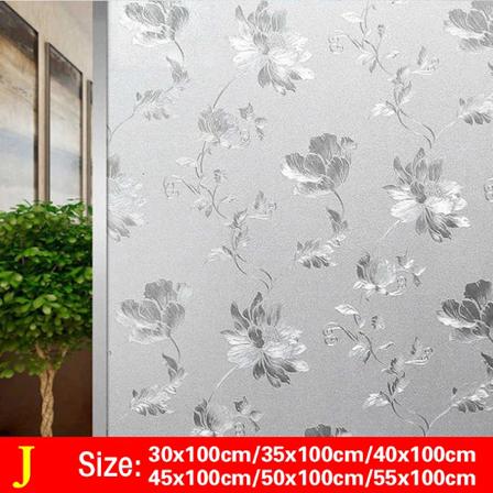Pvc Statisk Klippning Fönsterfilm Matte Frosted Vinyl Glas Klistermärken Anti-Uv Skuggning Sekretessskydd Vardagsrum Home De Kaller J 35X100cm