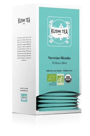 KUSMI Te Eko Verbena Mint 25/fp - Lyreco - Kök och servering - Kaffe och te - Te