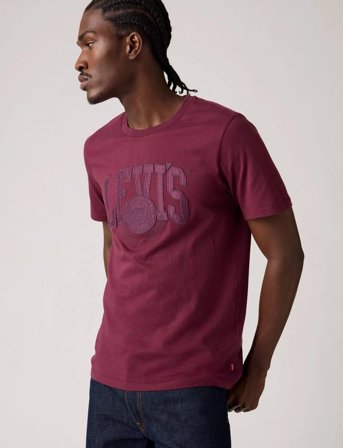 Levi's Graphic Crewneck Tee Applique - Burgundy - L