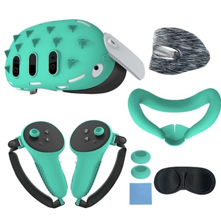 Viktiga 7-st tillbehör för VR Headset Protector Controller Grip Rocker Cap VR Facial Interfaces Controller fäste