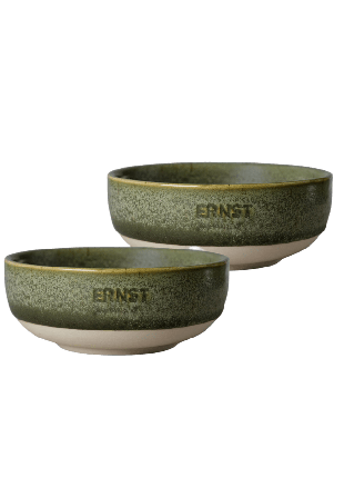 ERNST Skål stengods Dukning & servering Grön d11 h4,5