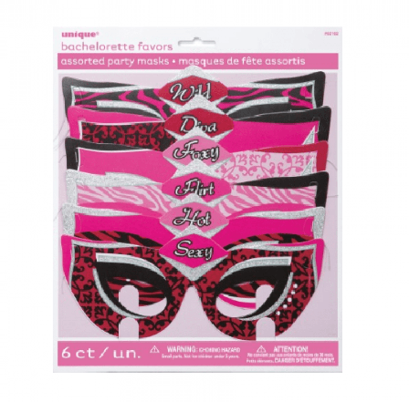 Ögonmasker till möhippan 6-pack - Möhippa Tillbehör - Kalaslagret.se