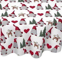 Vahakangas pyöreä Tontut ø 140 cm Valkoinen