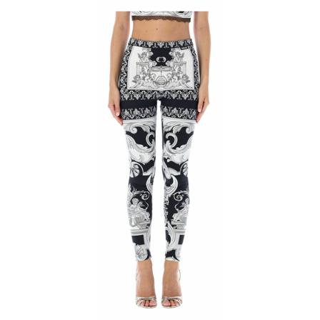 Versace, Leggings Czarny, Kobieta, Rozmiar: S