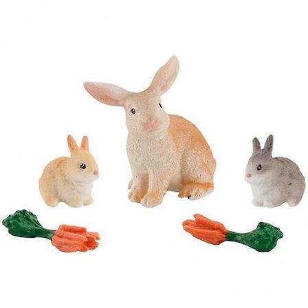 4x Utsøkte Dyremodell Leker Miniatyrscener Dekorrekvisita Gaver LekeSett