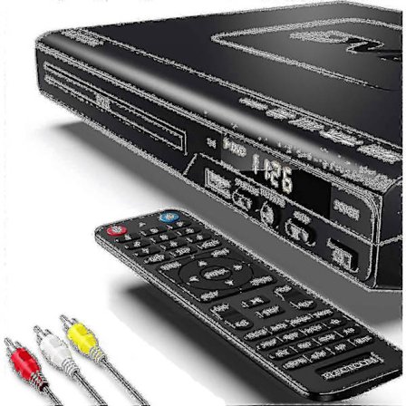 25-26 Blu-Ray & DVD-spiller for TV med HDMI-kabel og fjernkontroll