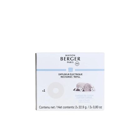 Maison Berger Paris Diffuseur Électrique Ricarica per Diffusore Nomade - Caresse de Coton - Profumo per Diffusore