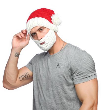 Julhatt För Män Varmt Avtagbart Skägg