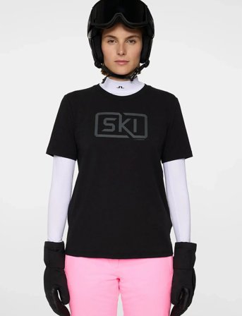 J. Lindeberg Malia T-Shirt - Black - XL