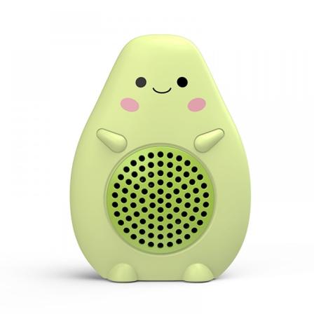 Mini trådløs grønn høyttaler, bærbar utendørs basshøyttaler, med snor, støtte for FM-radio, TF-kortavkspilling