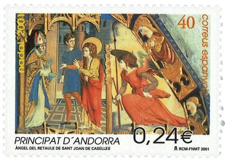 Spansk Andorra - Julen 2001 - Postfrisk frimærke