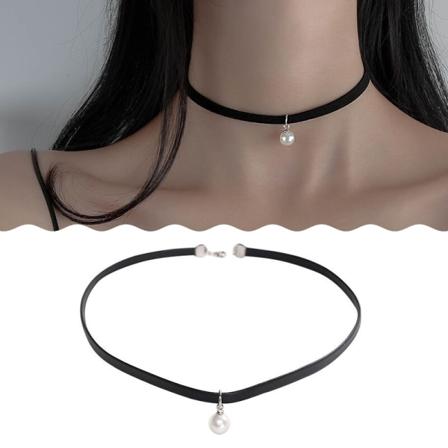 Kortikal tunn nyckelbenskedja Simple Ins Style Imitation Pearl P
