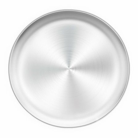 Pizzapanne, 12 tommer Pizzapanne i Rustfritt Stål, Rund Pizzabakepanne, Sunn & Heavy Duty