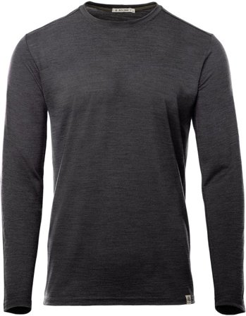 Aclima - LightWool 180 Crewneck pitkähihainen paita - Tummanharmaa - Miesten