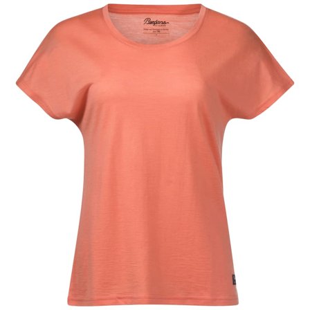 Bergans Oslo Wool Women's Tee Women short-sleeved sweaters Orange XS