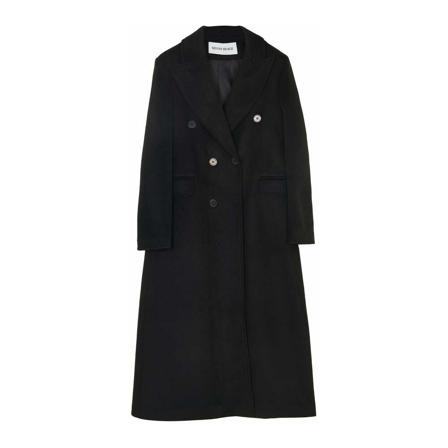 Silvian Heach, Double-breasted slim coat Zwart, Dames, Maat:M,polyester