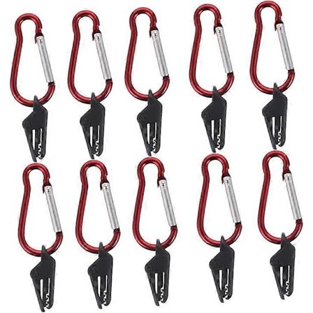 10 sett festeklips grilltilbehør til grill plastpresenning vanntett campingpresenning markise- og teltklemme