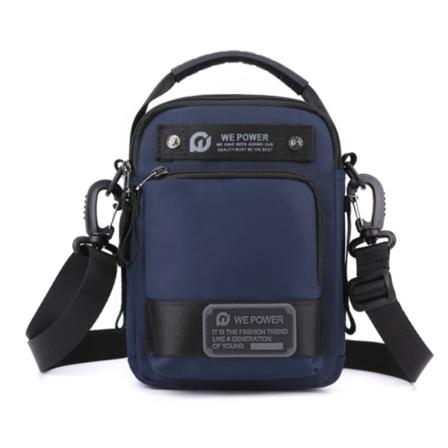 WEPOWER Herr Axelväska Vattentät Utomhus Multifunktionell Midjeväska Casual Mångsidig Crossbody Väska Mörkblå