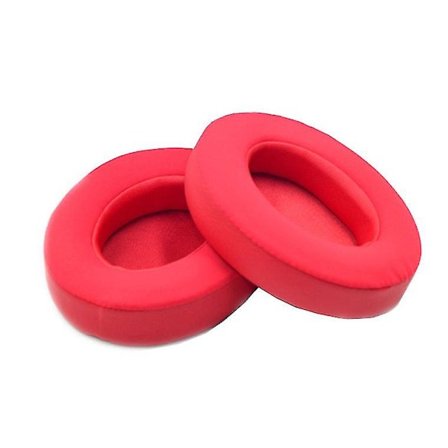 Icy öronkuddar kompatibla med Beats Studio 3 Studio 2 trådbundna/trådlösa hörlurar(röd)
