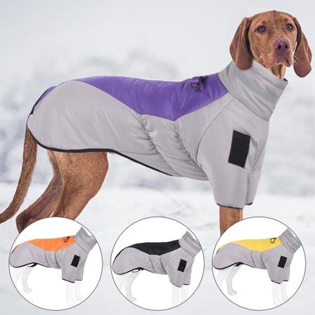 Hundkläder förtjockade reflekterande varm mjuk bomullsdjurkappa för höst/vinter för höst/vinter Orange 3XL