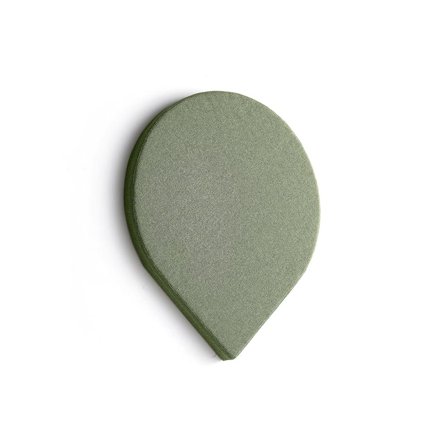 Lydabsorbent POLY, dråpe, H725 B600 T56 mm, veggmontert, grønn