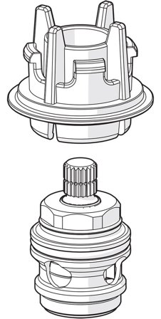 Oras 601091V Kranöverdel varmvatten, Badrum
