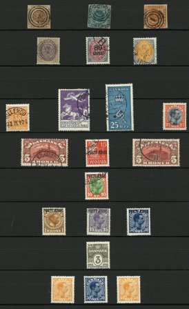 Danmark - Samling på 1 instickskort