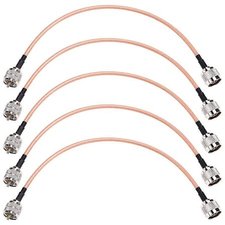 PL259/UHF Hona till N Hane Adapter RG142 Lågförlust Koaxialkabel 30cm för 4G LTE/WiFi Antenn, Kabel