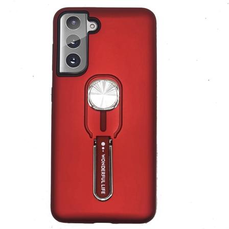 Samsung Galaxy S21 Plus - Deksel med holder Röd