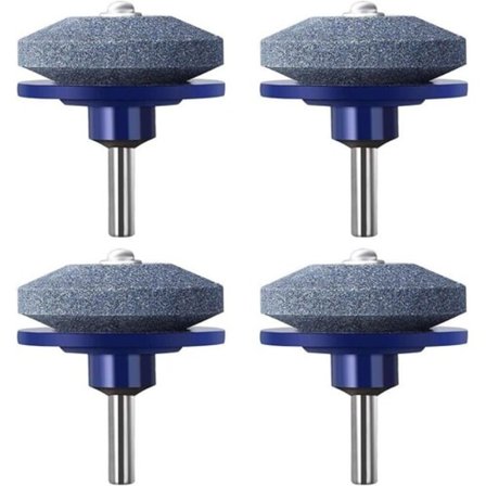 Paket med gräsklipparbladsslipare, slipmaskin för gräsklippare, trädgårdsverktyg, borrslipverktyg för de flesta elektriska borrar och handborrar