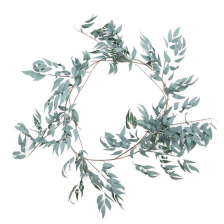 Bryllup Pileblade Guirlande Kunstig Grøn Pileblad Ranke Rattan Til Boligindretning Falsk Plante Bi