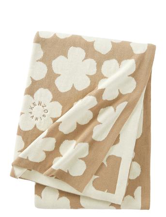 Khanadot Throw Home Textiles Cushions & Blankets Blankets & Throws Beige Kenzo Home