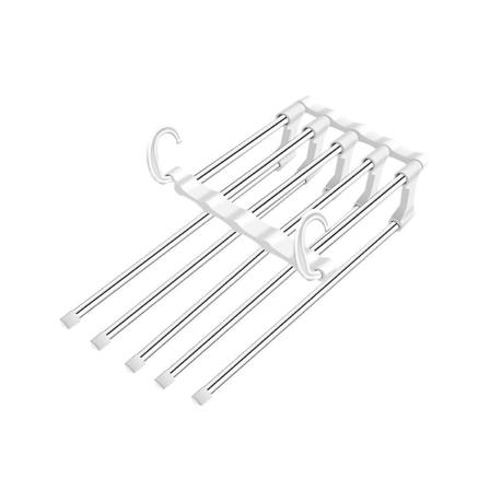 2 stk Multi-lag Teleskopisk Sammenleggbar Bukseholder Stabil Holdbar Rustfri S-formet Teleskopisk Sammenleggbar