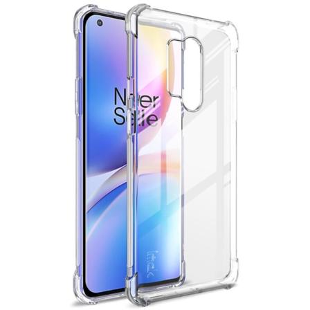 IMAK TPU Cover + Näytönsuoja OnePlus 8 Pro - Kirkas