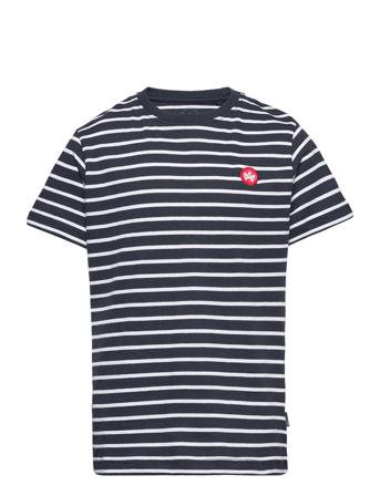 Timmi Organic/Recycled Striped T-Shirt T-shirts Short-sleeved Monivärinen/Kuvioitu Kronstadt