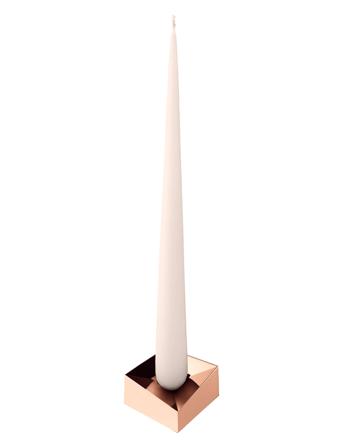 Reflect Candle Holder Home Decoration Candlesticks & Tealight Holders Candlesticks Lyserød STOFF Nagel